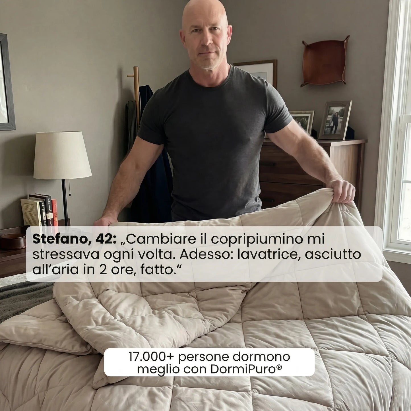 Reeest DormiPuro® — Il Piumone Che Lavi Come un Lenzuolo