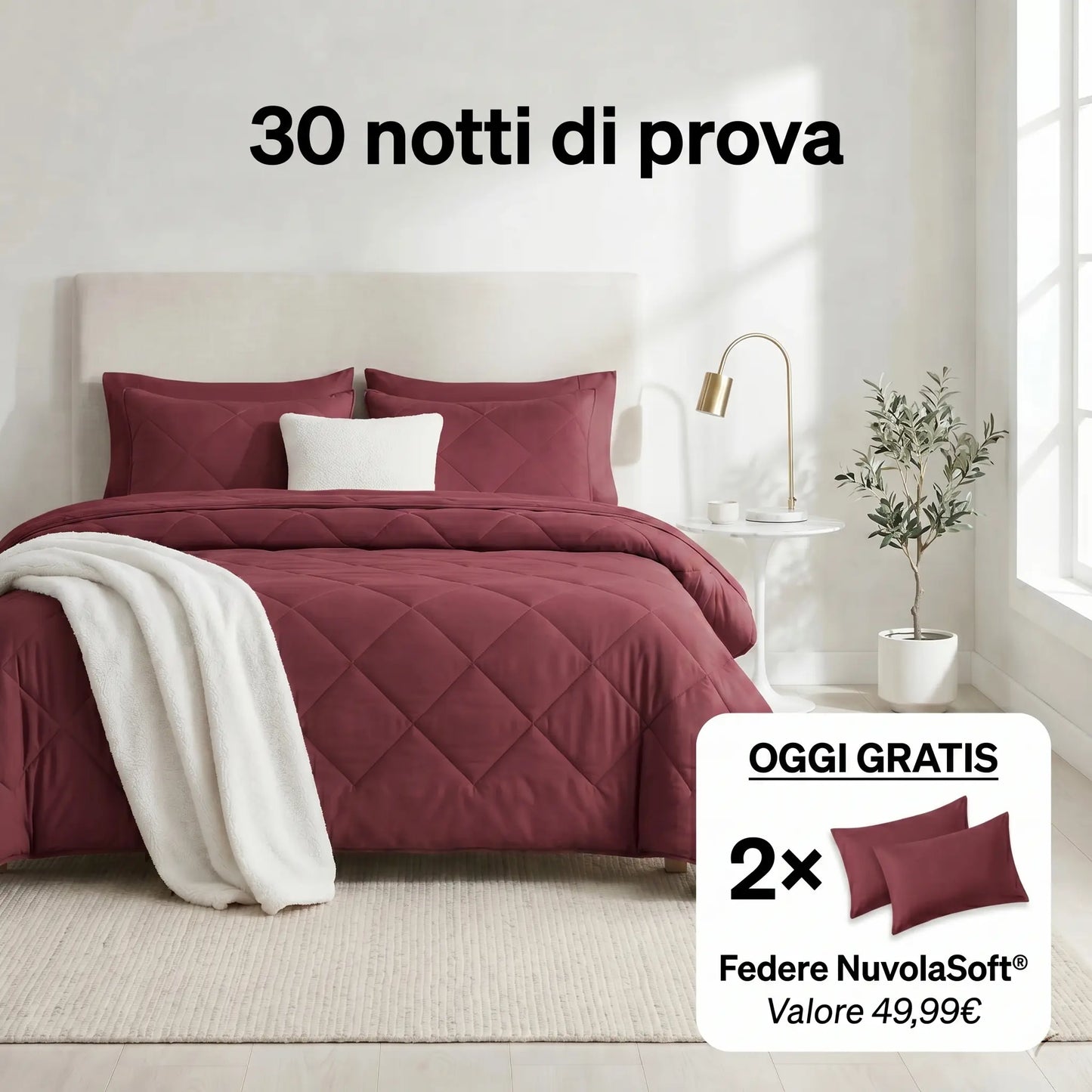 Reeest DormiPuro® — Il Piumone Che Lavi Come un Lenzuolo
