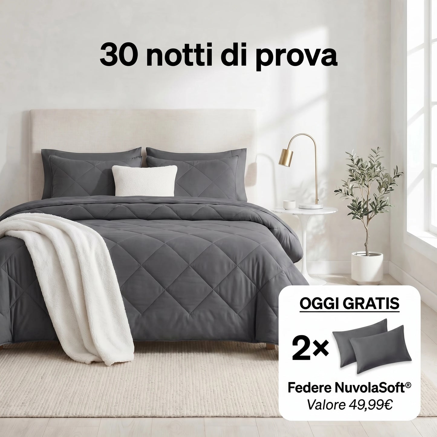 Reeest DormiPuro® — Il Piumone Che Lavi Come un Lenzuolo