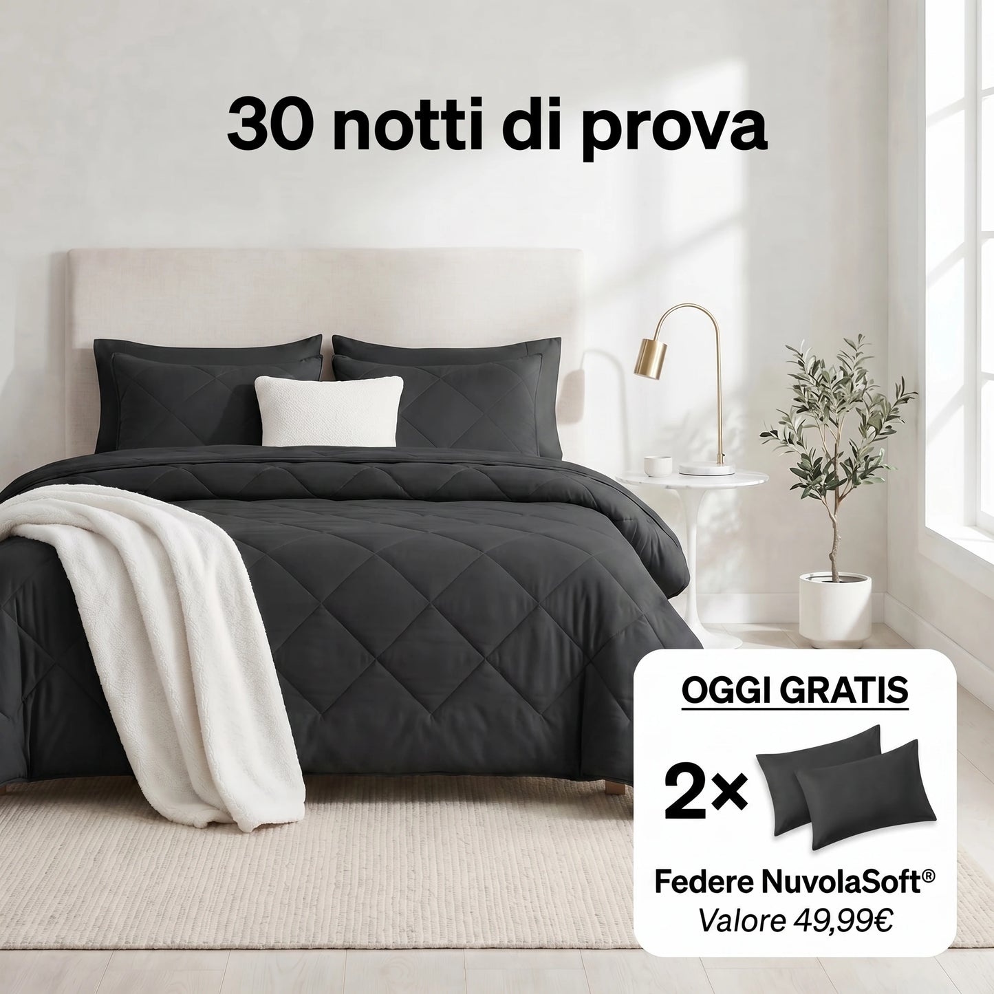 Reeest DormiPuro® — Il Piumone Che Lavi Come un Lenzuolo