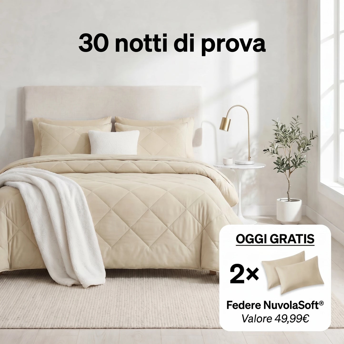 Reeest DormiPuro® — Il Piumone Che Lavi Come un Lenzuolo
