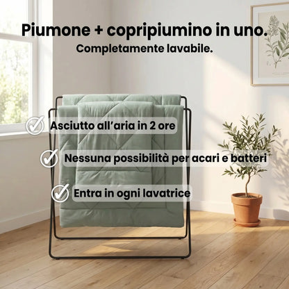 Reeest DormiPuro® — Il Piumone Che Lavi Come un Lenzuolo