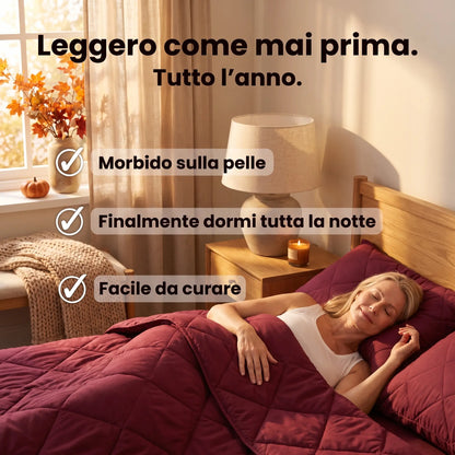 Reeest DormiPuro® — Piumone 2-in-1 per tutte le stagioni. Asciugatura rapida e senza copripiumino